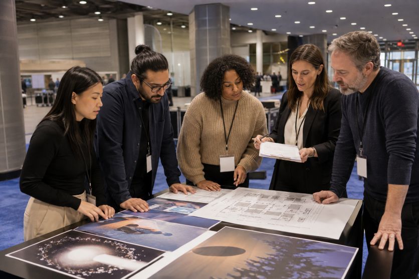 Marketing Team Reviews Event Plans